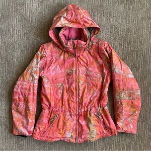 Obermeyer Pink and Orange Ming Ski Jacket
